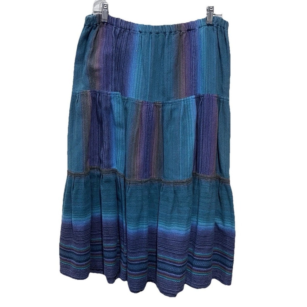 Green Tree Trading Margaret Fischer Handwoven Cotton 2 Pc Set Tiered Skirt & Top - Picture 6 of 13
